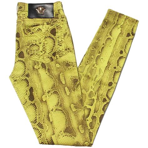 versace jeans e1vlbbg3 beige snake|Men's Luxury & Designer Jeans .